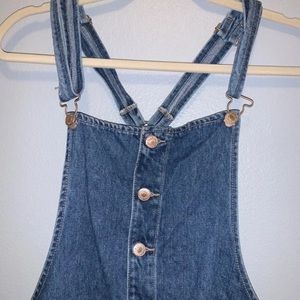 Distressed Overall Dress!